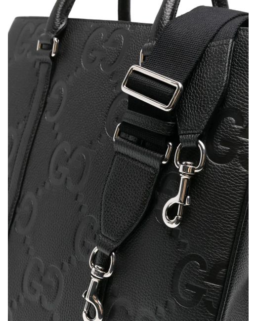 Gucci ジャンボ GG ハンドバッグ M Black