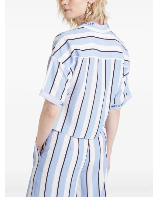 Temperley London Dominque シャツ Blue