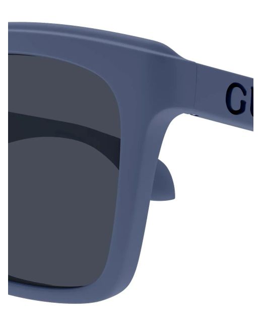 Gucci Blue Square-Frame Sunglasses