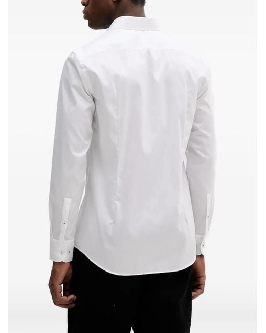 Boss White Long-Sleeve Shirt for men