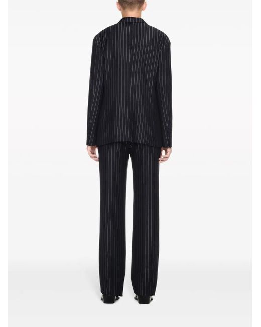 メンズ Off-White c/o Virgil Abloh 23プリント ストライプ ジャケット Blue