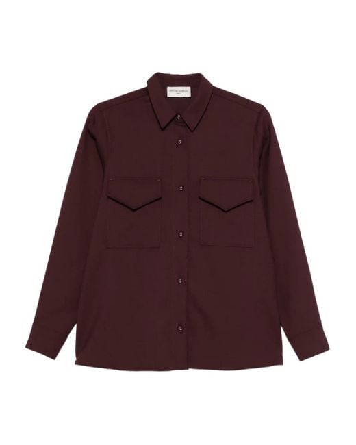 Officine Generale ダブルポケット シャツ Red