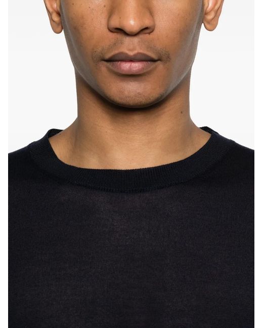 Seven Gauge Black Crew-Neck Sweater