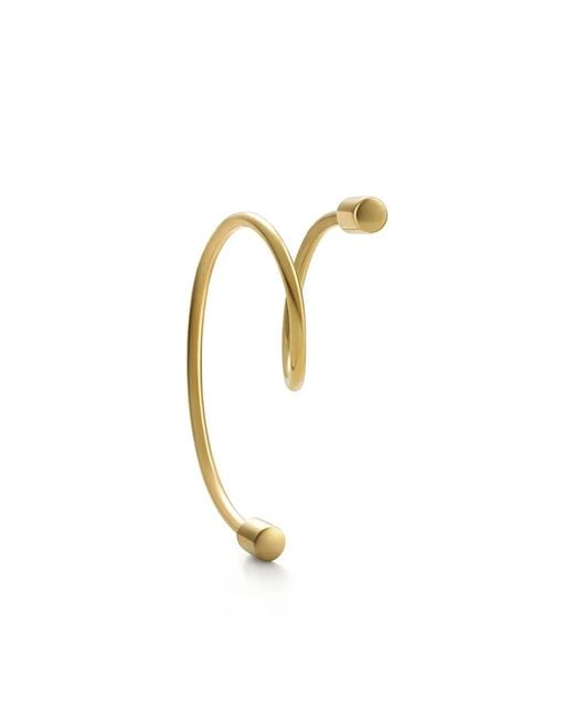 Shihara White 18Kt Twist Curl Single Earring