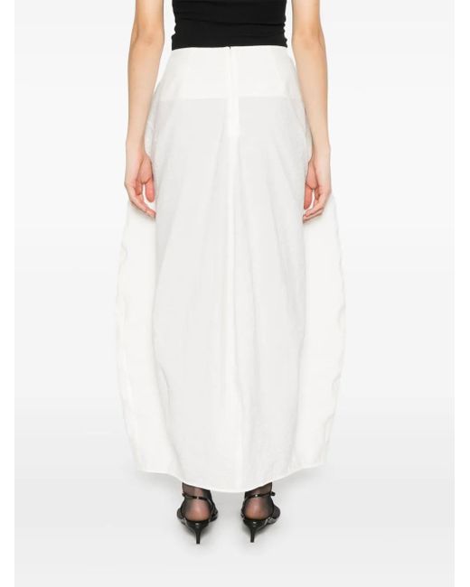 Totême  White Parachute Maxi Skirt