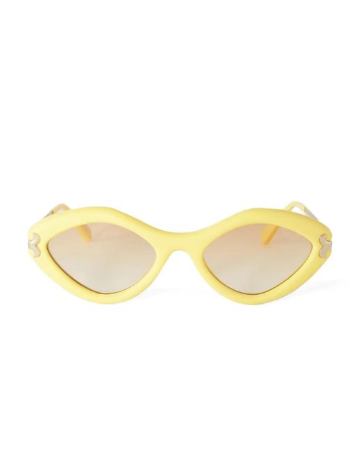 Emilio Pucci Yellow Geometric-Frame Sunglasses