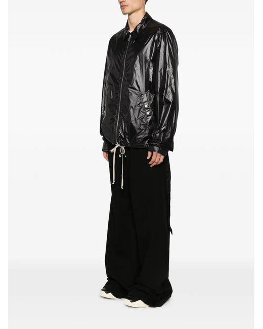Rick Owens Black Veste À Fermeture Zippée for men