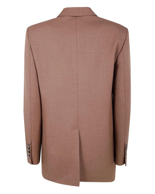 DR. HOPE Brown Double-Breasted Blazer