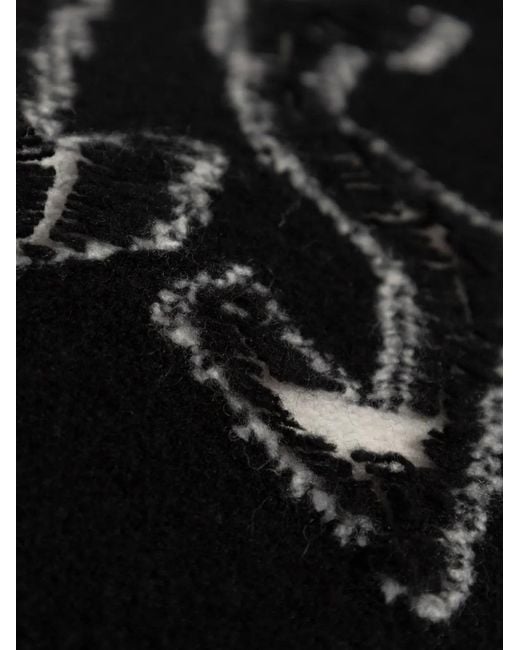 AllSaints Black Zinc Logo Sweater