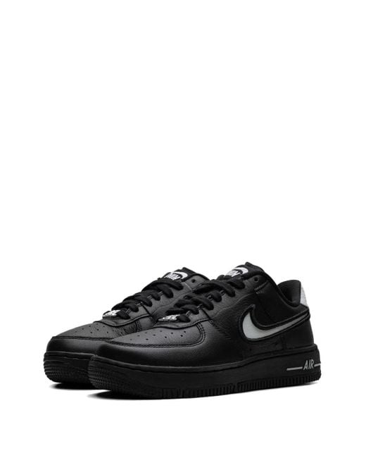 Nike Black Air Force 1 Low Leather Sneakers