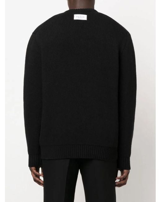 Philipp Plein Black Jumper for men