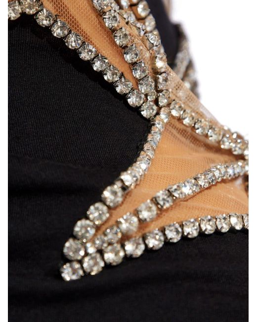 DSquared² Black Crystal-embellished Cotton Vest