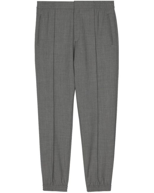 Paul Smith Gray Pleated Tapered Trousers for men