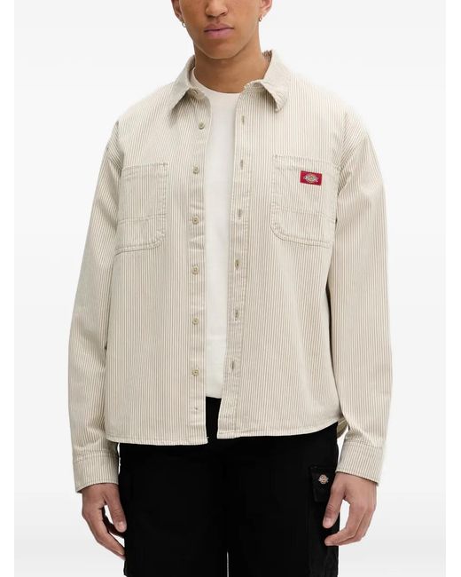 Dickies Natural Hickory Vertical-Stripe Shirt for men