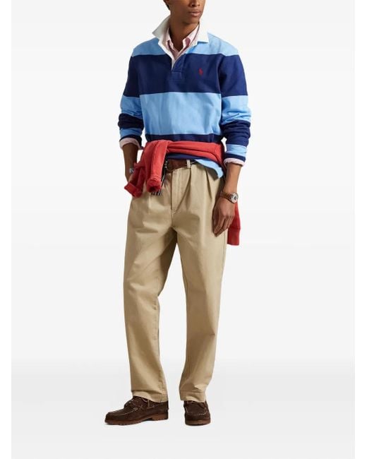 Polo Ralph Lauren Blue Jersey Polo Shirt for men