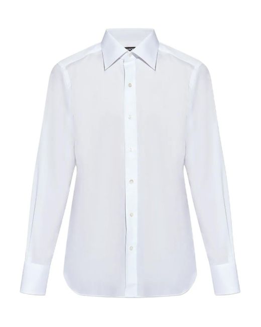 メンズ Tom Ford コットン シャツ White