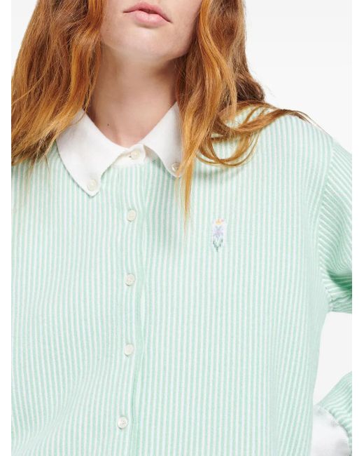 Camisa a rayas Barrie de color Green