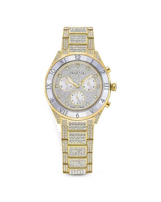 Swarovski Metallic Dextera Lux Chrono 40Mm Watch
