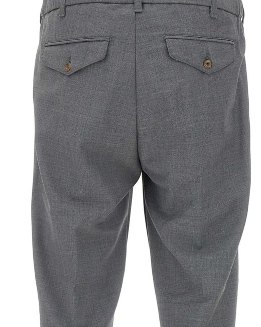 Myths Gray Ares-Pe Buttoned Trousers for men
