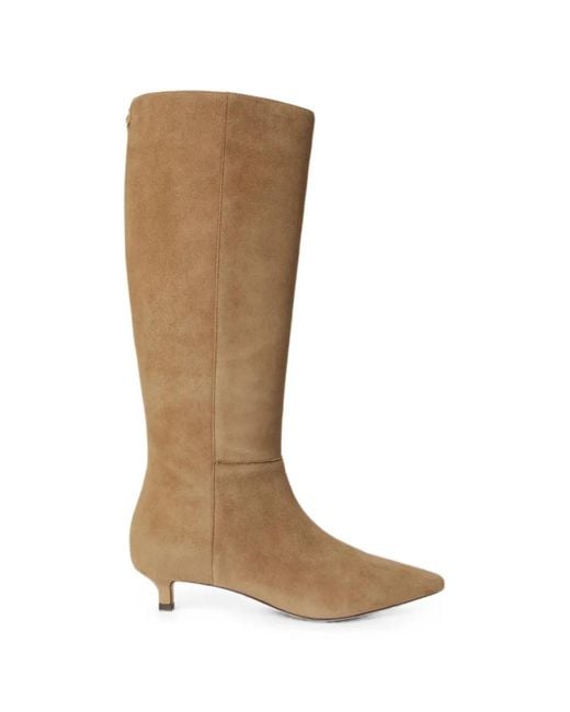 Ralph Lauren Brown Francesca Suede Boots
