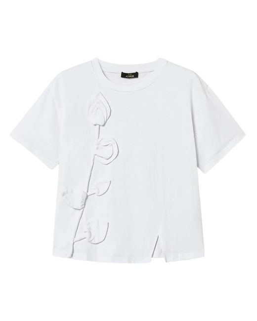 Twinset White Embroidered T-Shirt