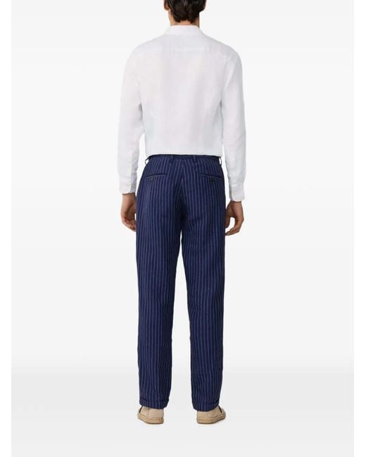 Hackett Blue Regent Pinstripe Chinos for men