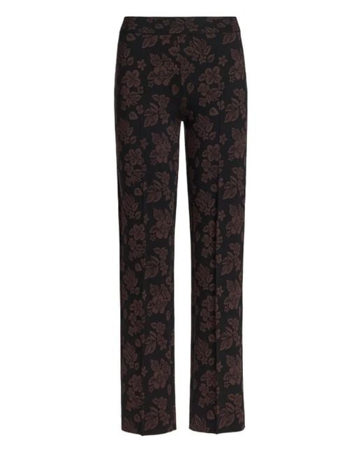 High Sport Floral-pattern Trousers Black