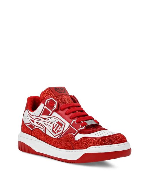Philipp Plein Red Moon Walker Low-Top Sneakers for men
