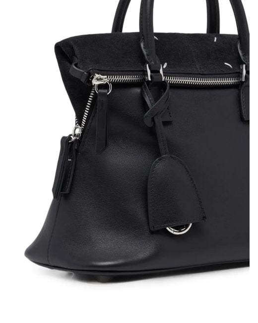 Maison Margiela Black 5Ac Leather Tote Bag