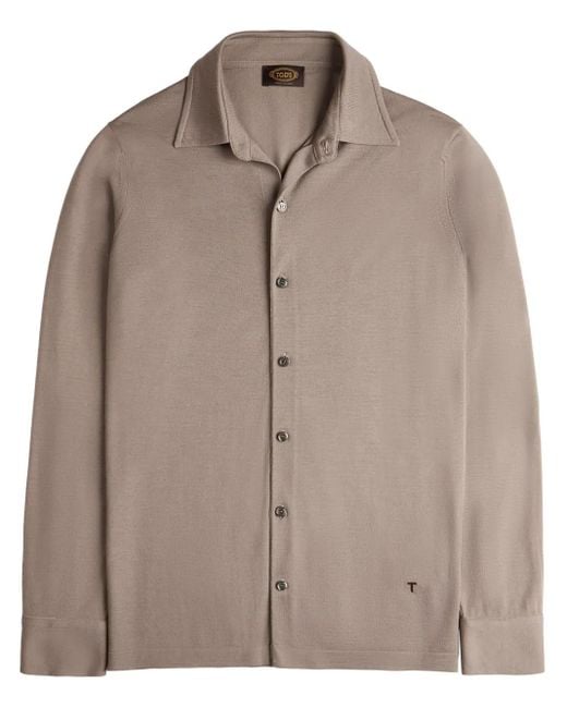 Camisa de punto Tod's de hombre de color Brown