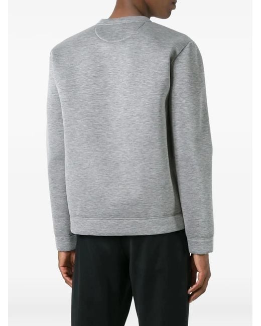 Valentino Garavani Blue Parrot-Print Striped Sweatshirt for men