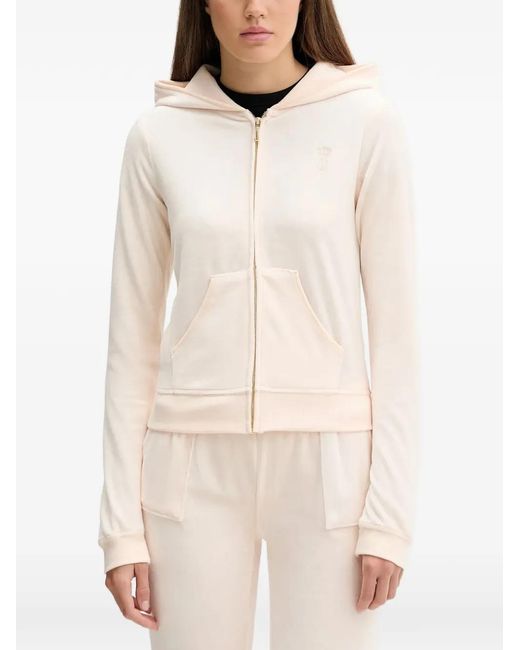 Sudadera con capucha y cremallera Juicy Couture de color Natural