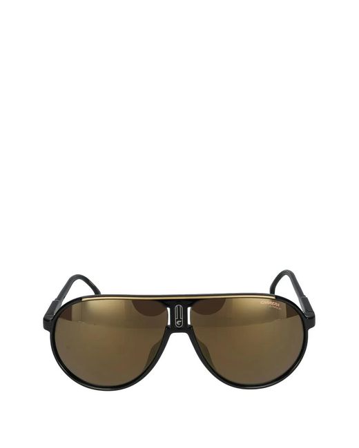 Carrera Black Pilot-Frame Sunglasses