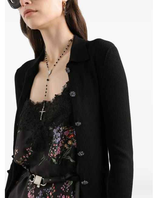 Dolce & Gabbana Black Buttoned Cardigan