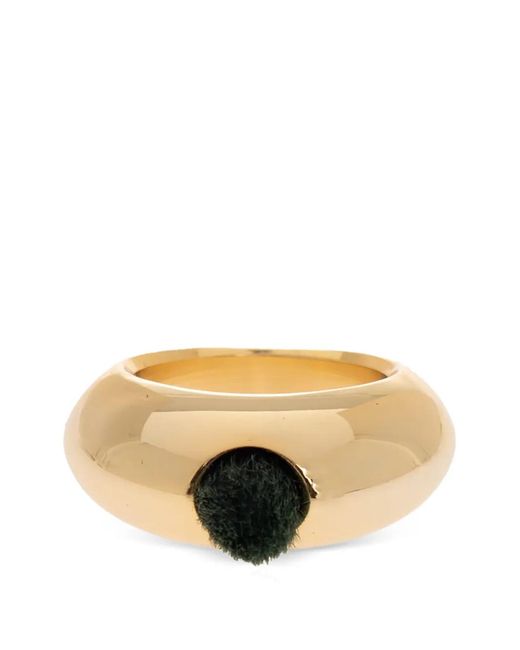 Issey Miyake White Polished Ring