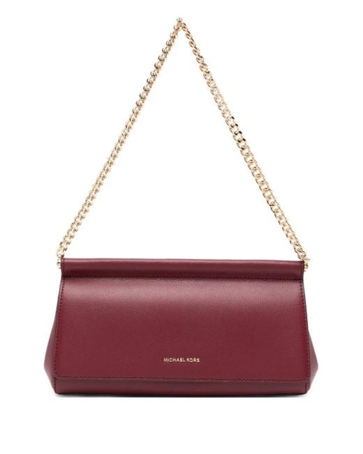 Michael Kors Purple Medium Carmine Shoulder Bag