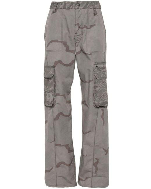 Pantaloni a gamba ampia di MARINE SERRE in Gray