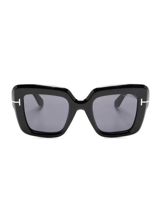 Tom Ford Black Esme Square-frame Sunglasses