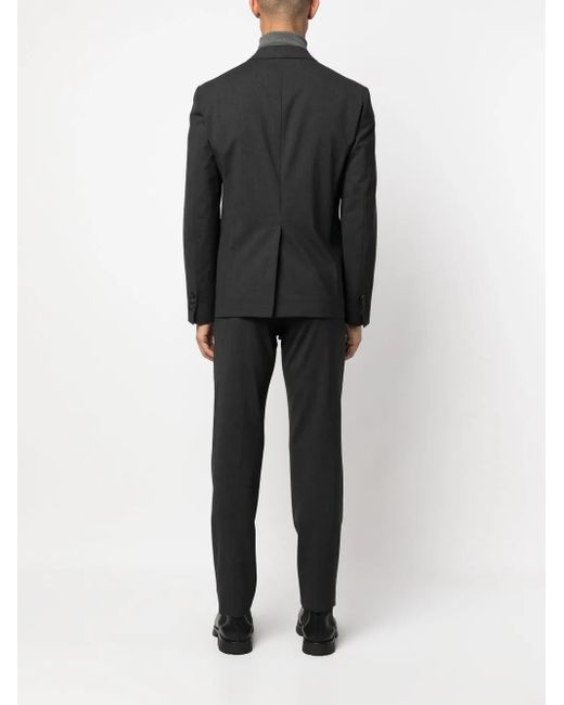 DSquared² Black Single-Breasted Wool-Blend Suit for men
