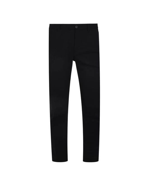 Slowear Black Button Trousers for men