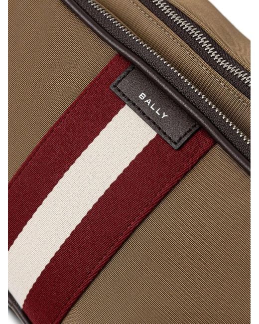 Marsupio Code Con Dettaglio A Righe di Bally in Brown da Uomo