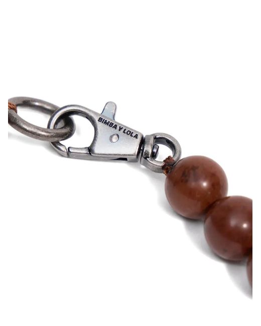 Bimba Y Lola Metallic Stones And Seashells Necklace