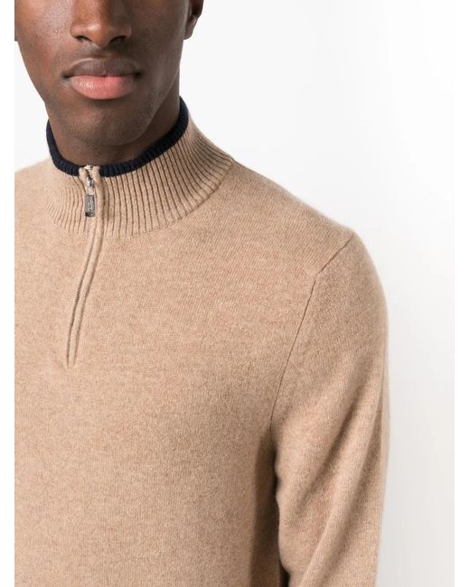 Fedeli Natural Favonio Fine-Knit Cashmere Jumper for men