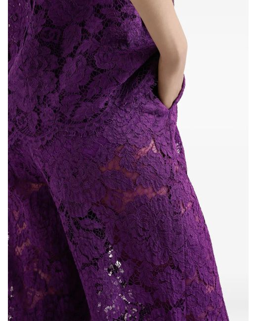 Dolce & Gabbana Purple Trousers