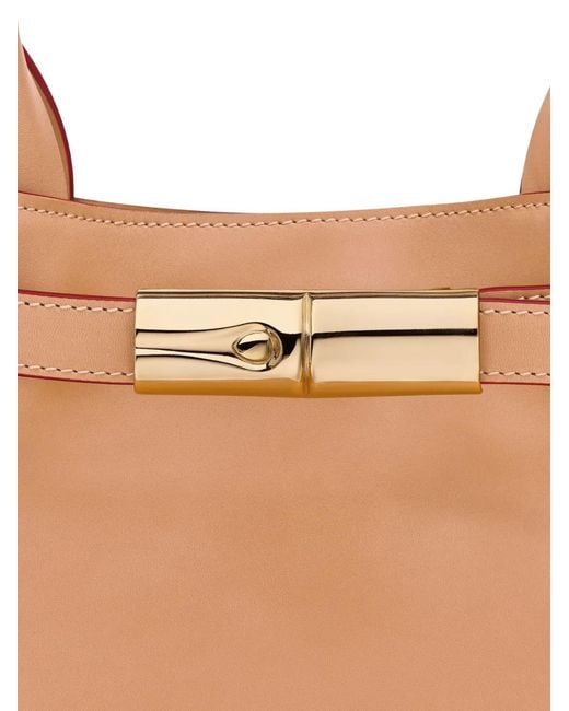 Longchamp Natural Le Roseau L Leather Tote Bag