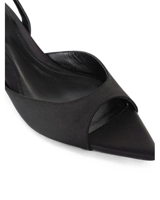 Ginissima Black Vicky Kitten-Heel Sandals