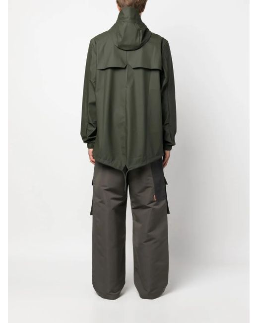Rains Green Fishtail Waterproof Raincoat