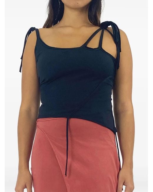 OTTOLINGER Black Multi-Strap Asymmetric Top