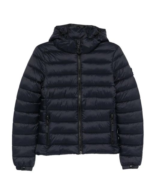 Superdry Blue Hooded Puffer Jacket