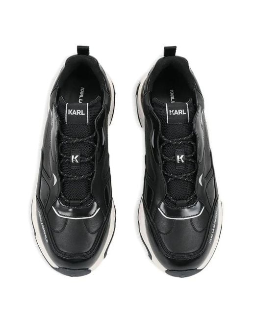 Karl Lagerfeld Black Lace-Up Sneakers for men